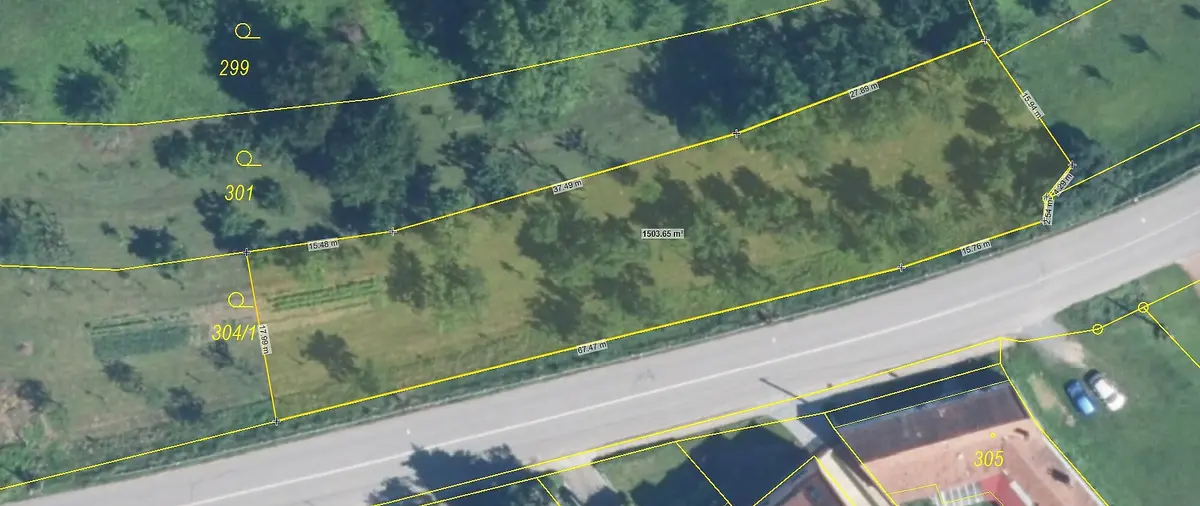 Prodej pozemku 1500 m², Podolí