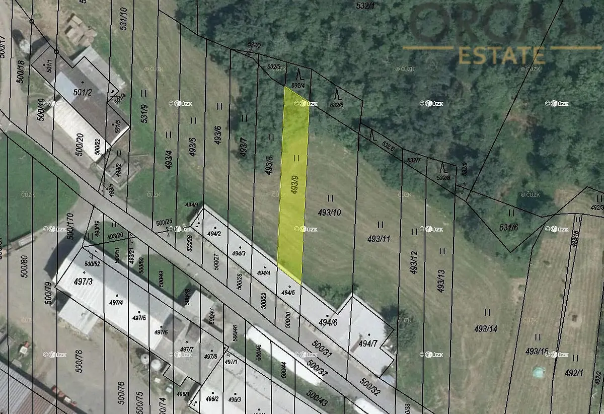 Prodej pozemku 42 m², Krčmaň · okres Olomouc