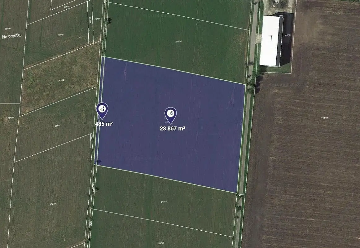 Prodej pozemku 13529 m², Dobrovice · okres Mladá Boleslav