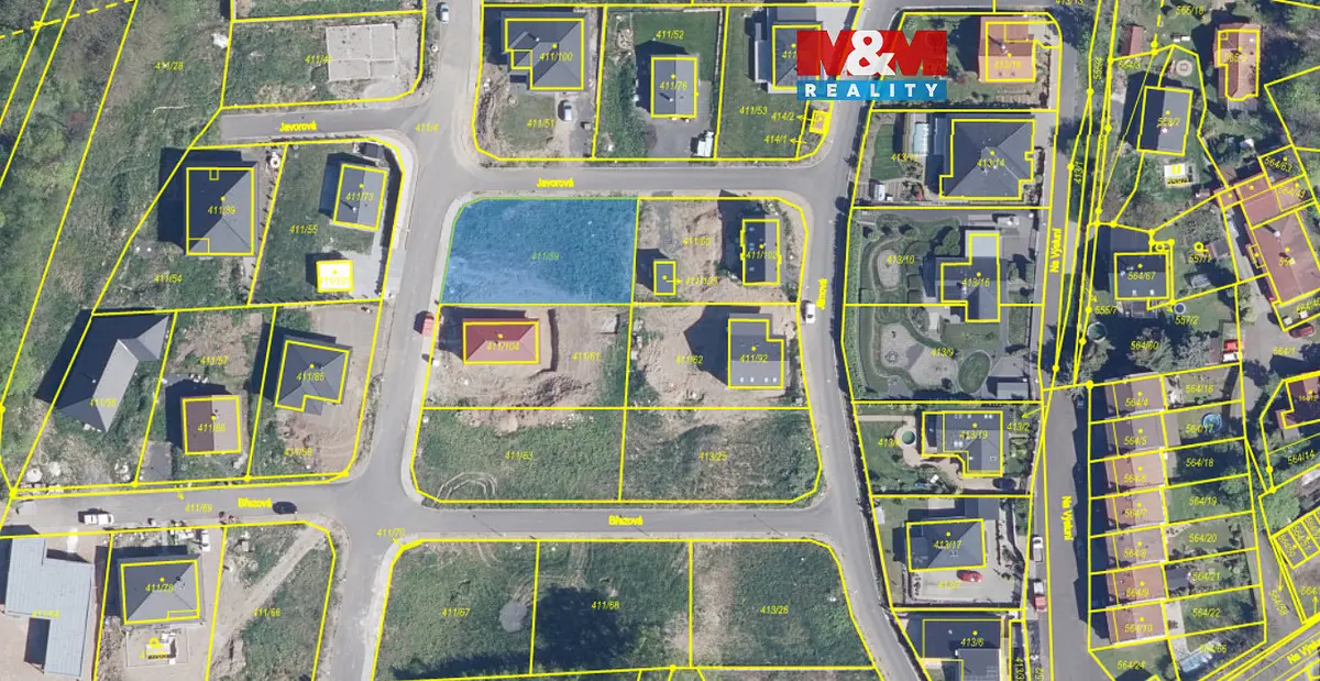 Prodej pozemku 823 m², Javorová · Mstišov · Dubí