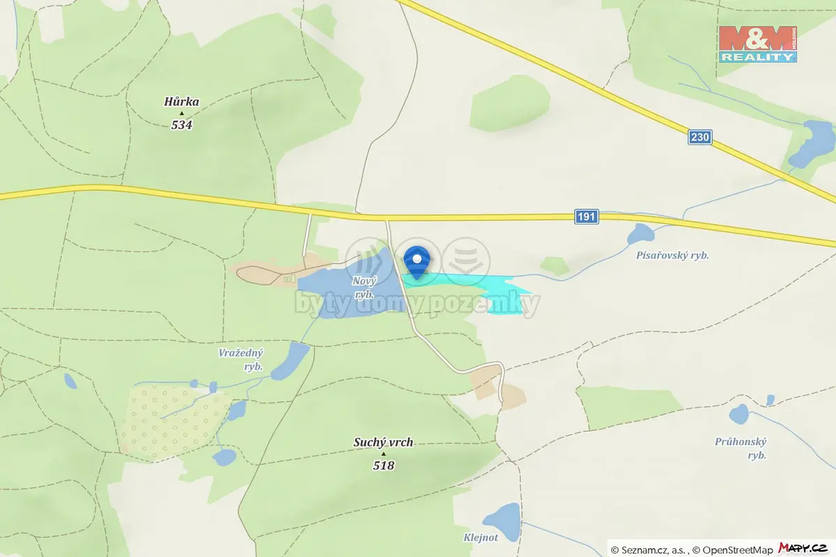 Prodej pozemku 519 m², Nepomuk · okres Plzeň-Jih
