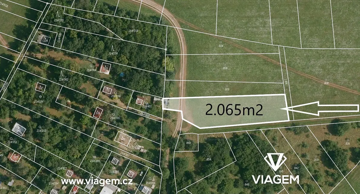 Prodej pozemku 435 m², Prostějovičky · okres Prostějov