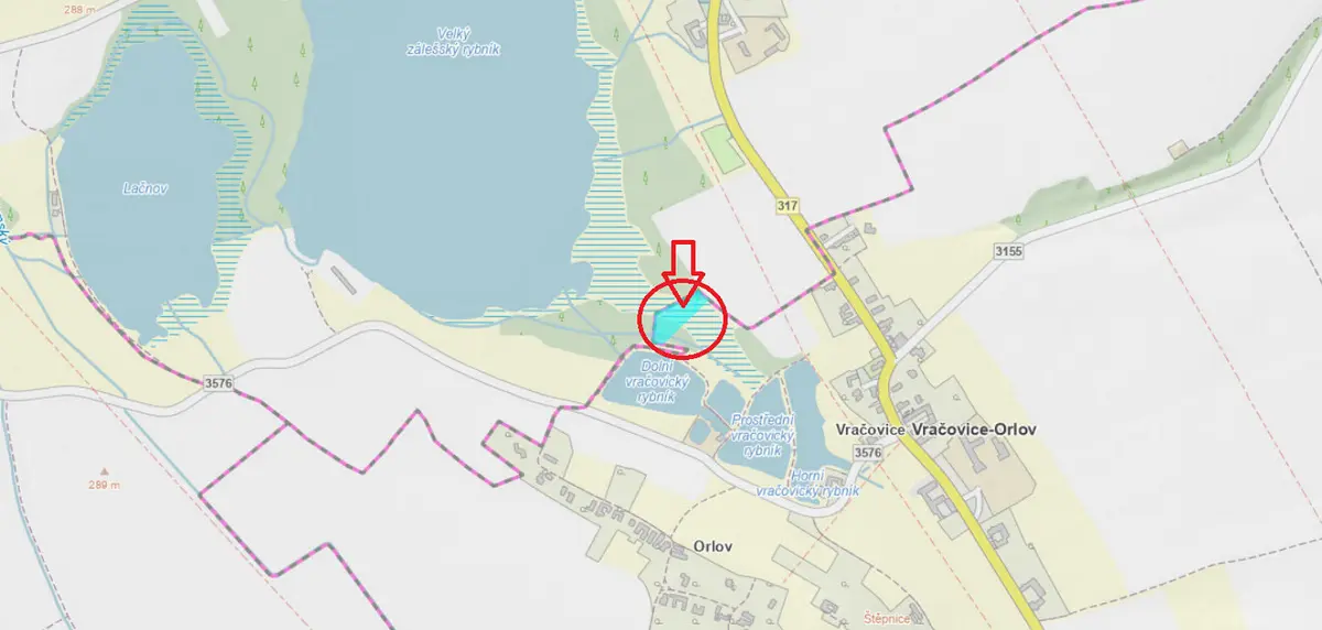 Prodej pozemku 36 m², Vračovice-Orlov - Nemojany