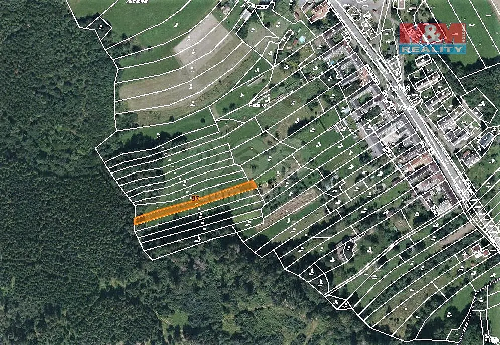 Prodej pozemku 238 m², Vysoká · okres Svitavy