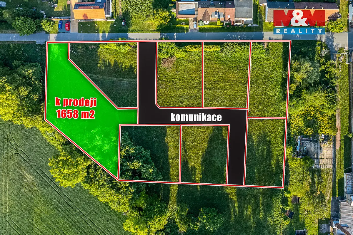 Prodej pozemku 658 m², Hrobice · okres Pardubice