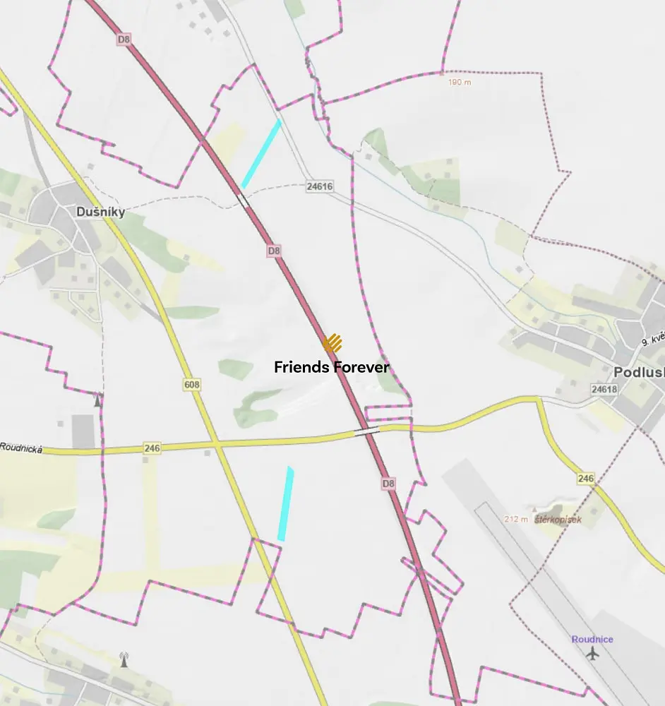 Prodej pozemku 5820 m², Dušníky · okres Litoměřice