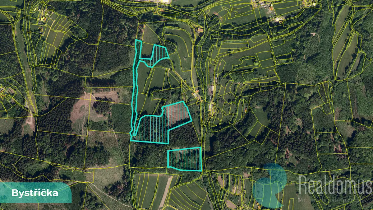 Prodej pozemku 784 m², Bystřička · okres Vsetín