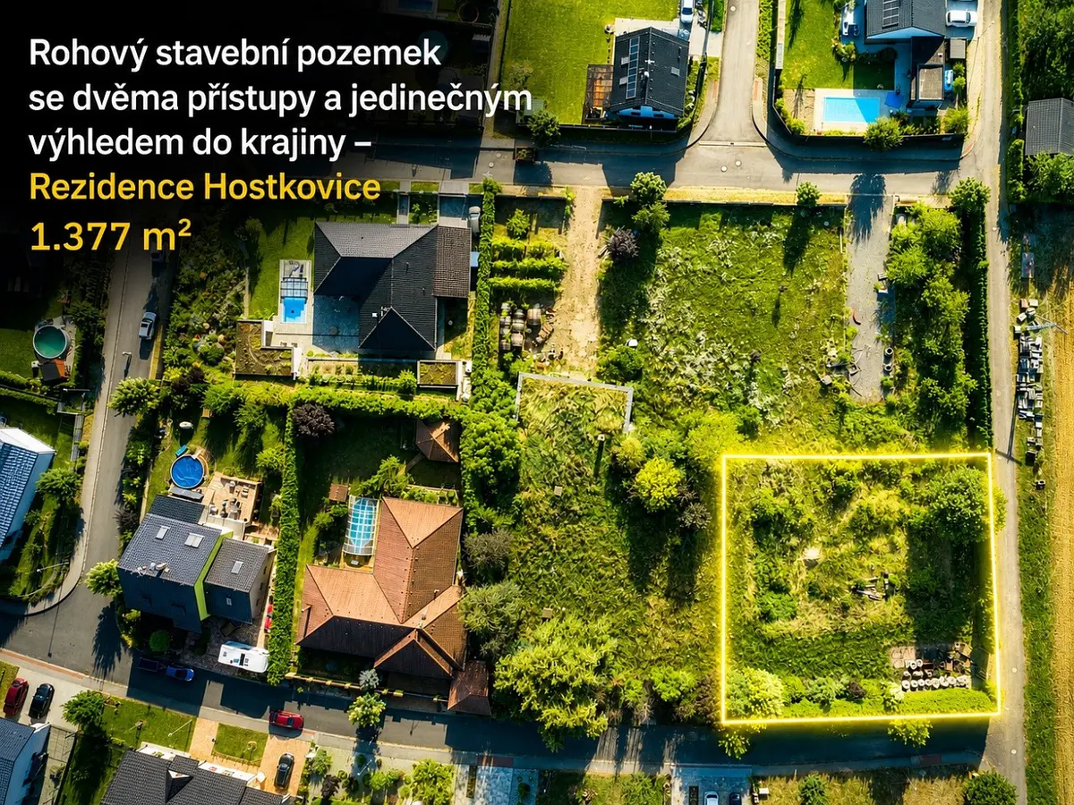 Prodej pozemku 377 m², Tršice - Hostkovice · okres Olomouc