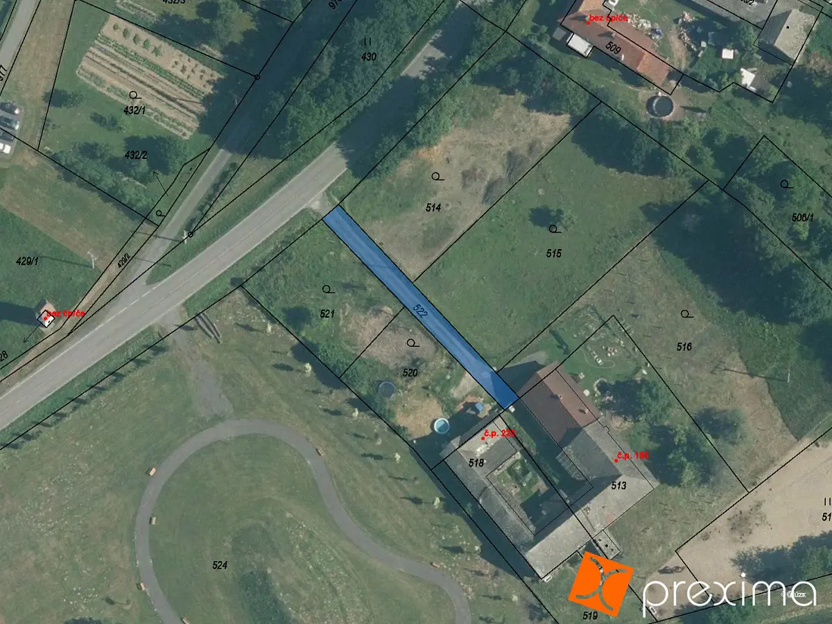 Prodej pozemku 79 m², Vražné · okres Nový Jičín