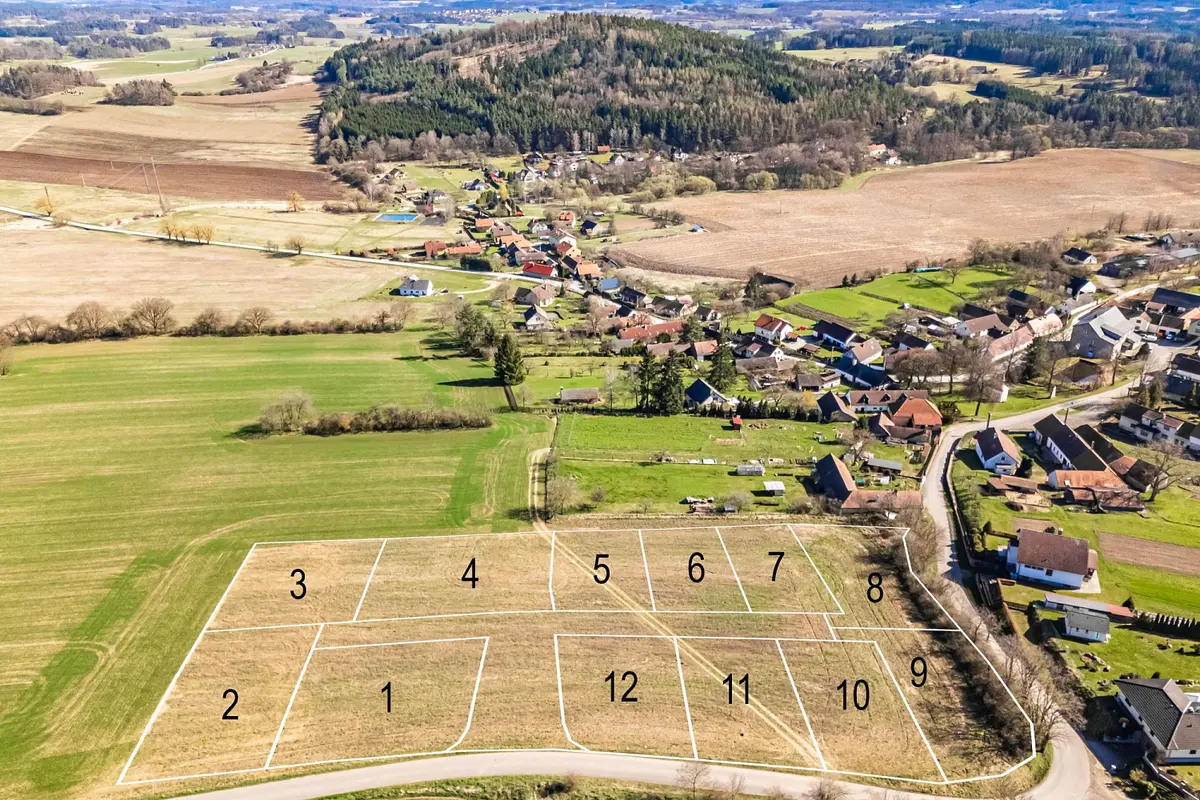 Prodej pozemku 602 m², Kovářov - Zahořany · okres Písek