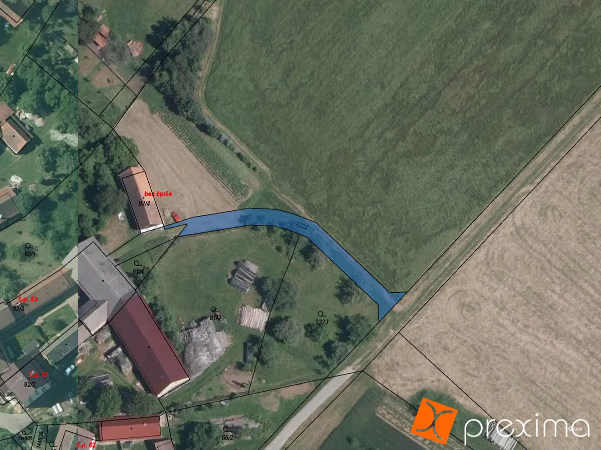 Prodej pozemku 115 m², Budíškovice · okres Jindřichův Hradec