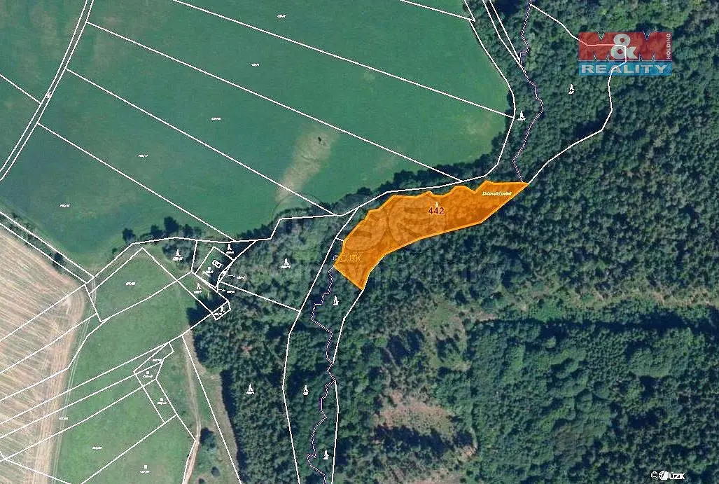 Prodej pozemku 280 m², Borotice · okres Příbram