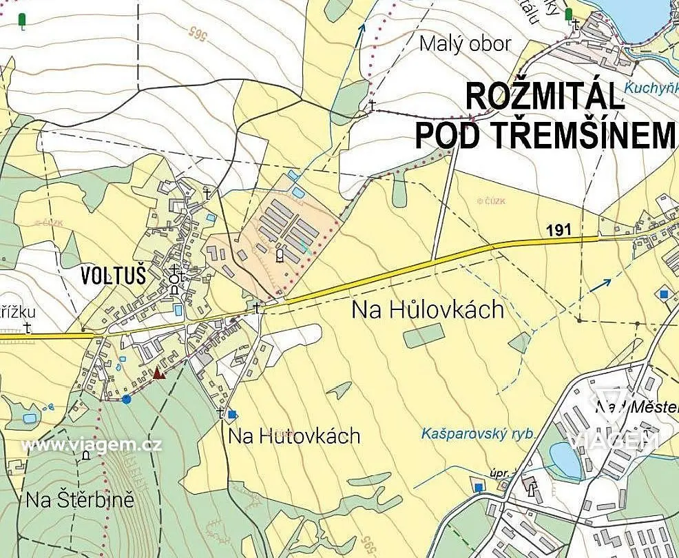Prodej pozemku 11 m², Rožmitál pod Třemšínem · okres Příbram