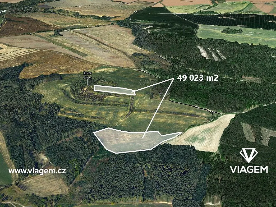 Prodej pozemku 16341 m², Štětí · okres Litoměřice