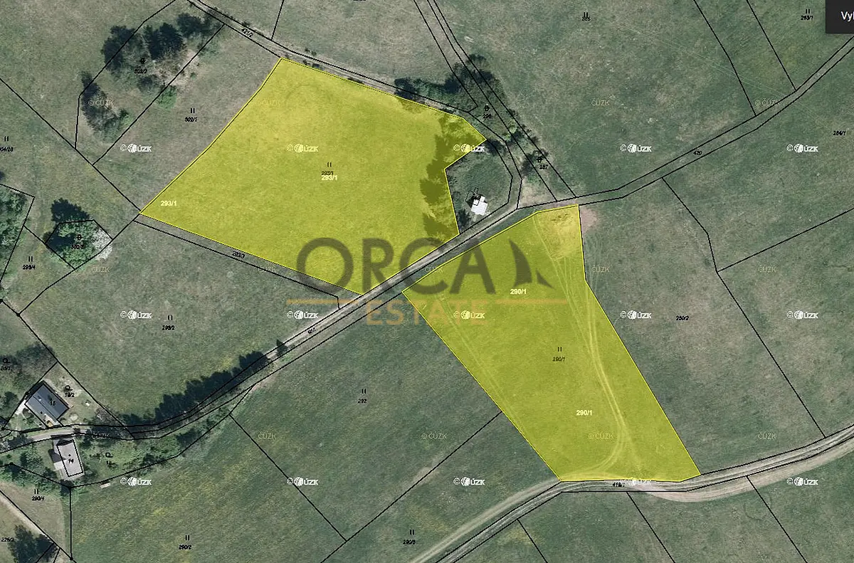Prodej pozemku 6457 m², Sendraž · okres Náchod