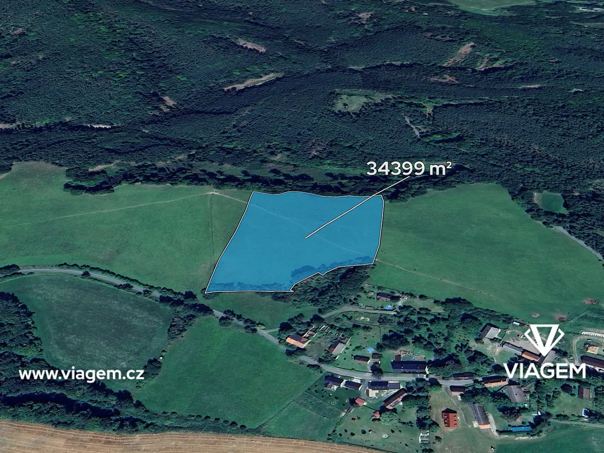 Prodej pozemku 6879 m², Blatce · okres Česká Lípa
