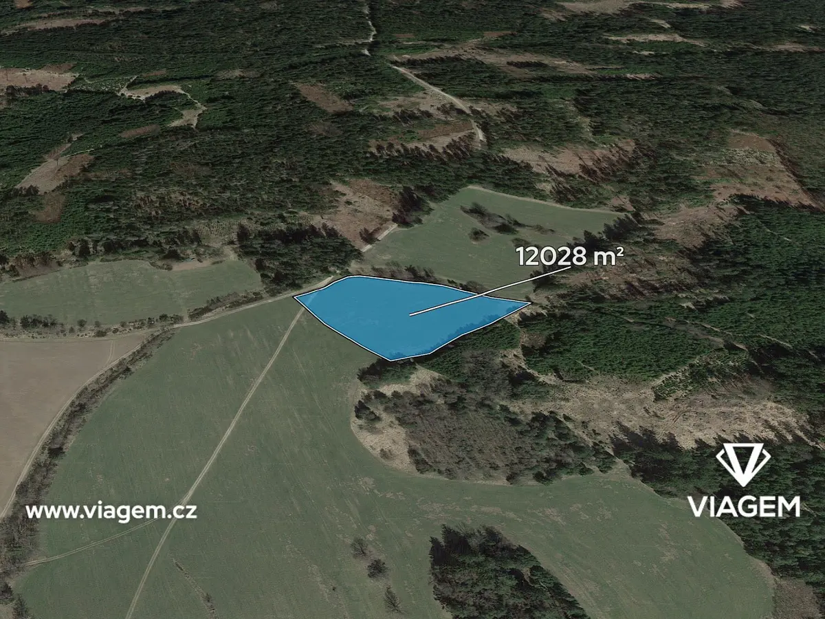 Prodej pozemku 12028 m², Najdek u Lodhéřova · Lodhéřov