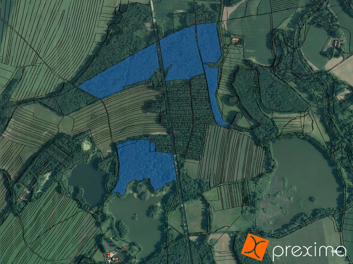 Prodej pozemku 592 m², Ponědraž · okres Jindřichův Hradec