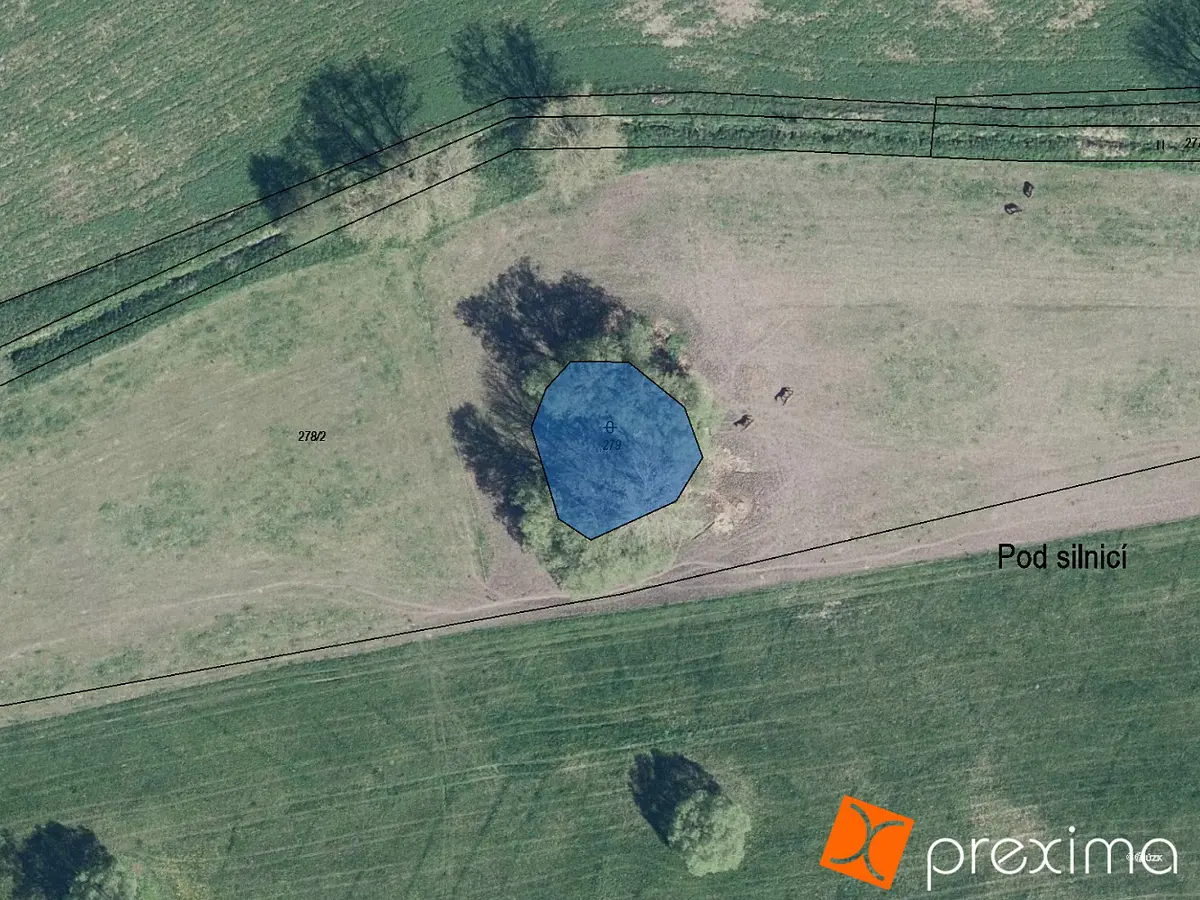 Prodej pozemku 213 m², Velké Chvojno · okres Ústí nad Labem