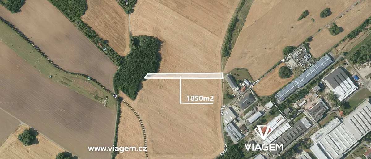 Prodej pozemku 1849 m², Kuřim · okres Brno-venkov