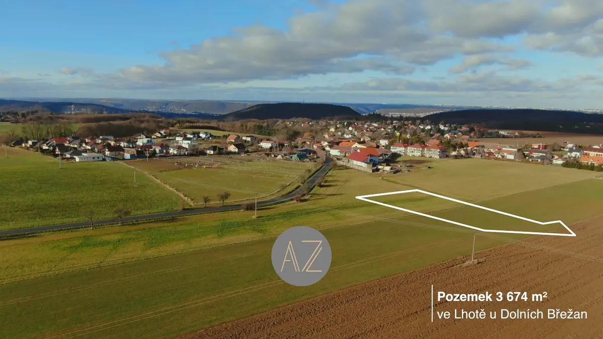Prodej pozemku 3674 m², Dolní Břežany - Lhota · okres Praha-západ