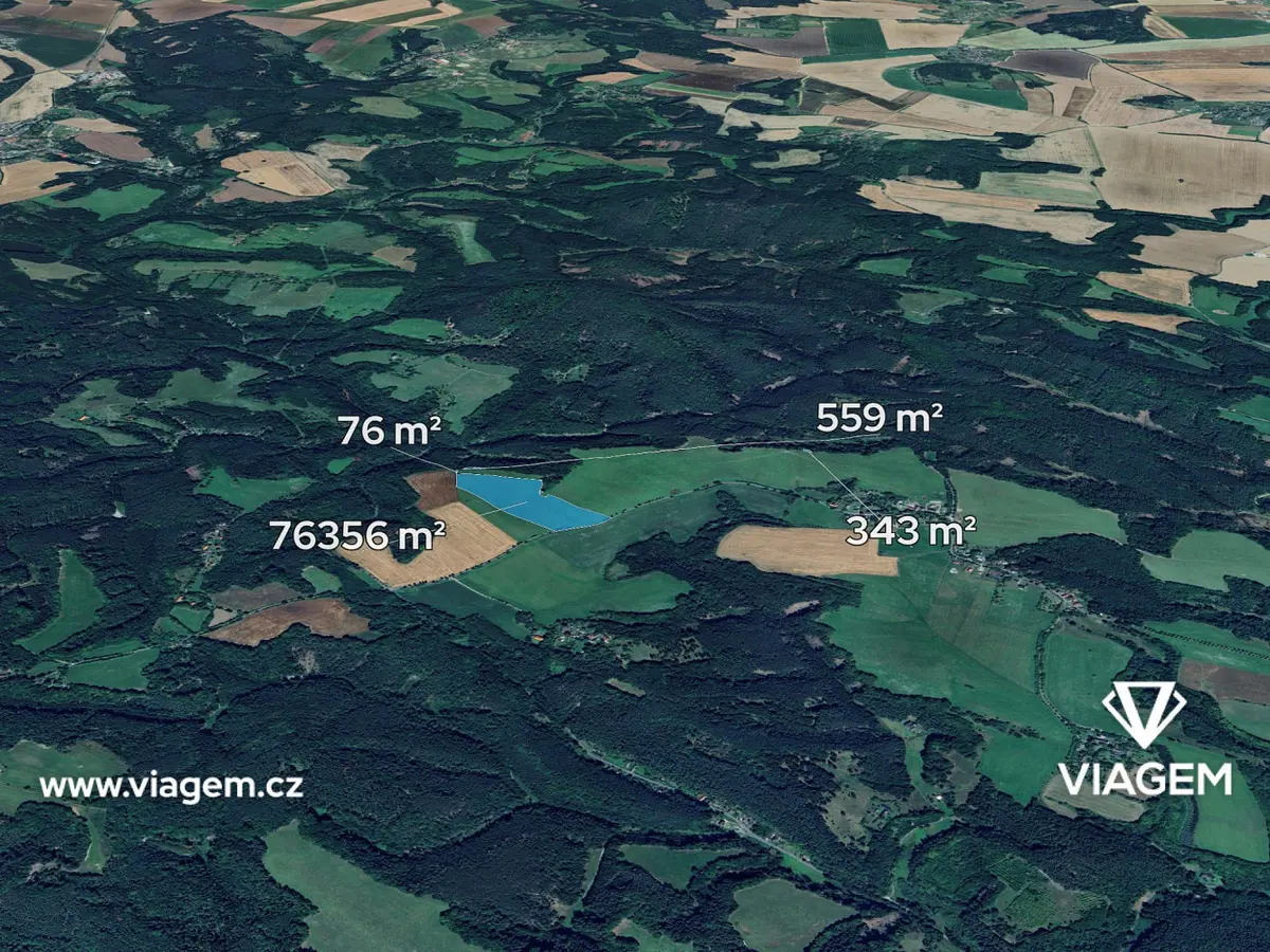 Prodej pozemku 15466 m², Blatce · okres Česká Lípa