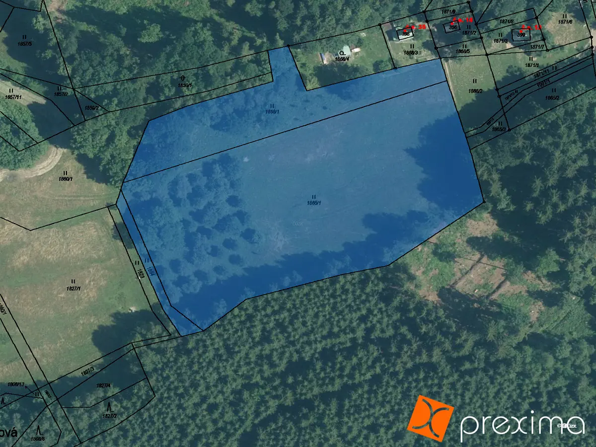 Prodej pozemku 250 m², Držková · okres Zlín
