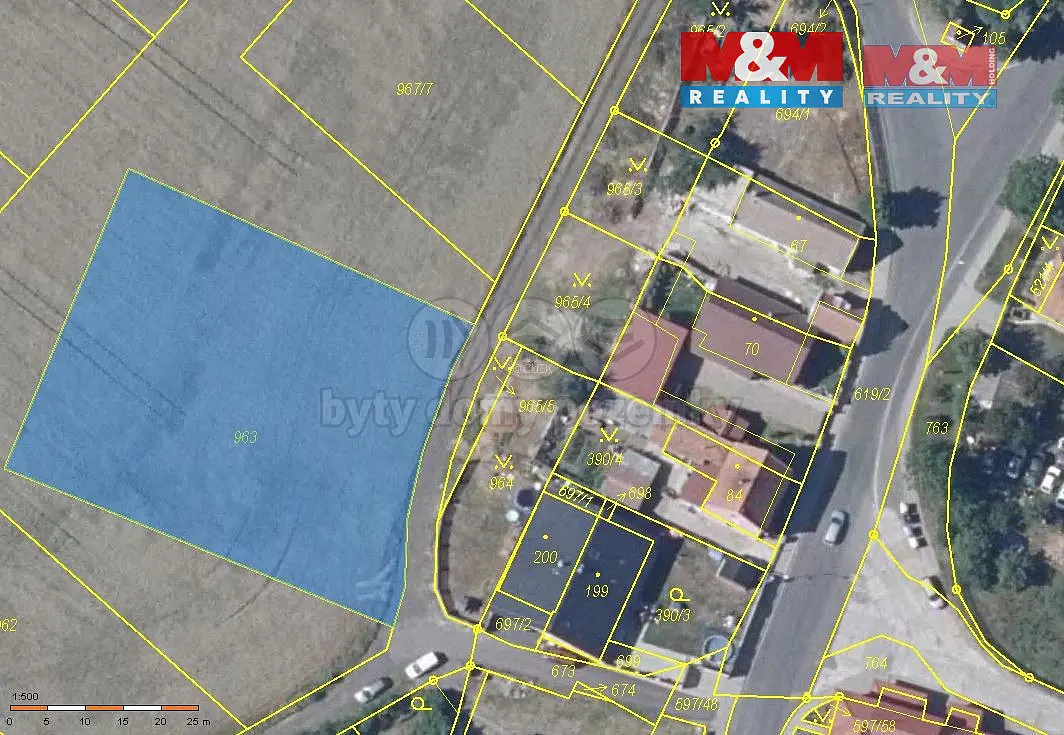 Prodej pozemku 100 m², Hrušovany · okres Chomutov