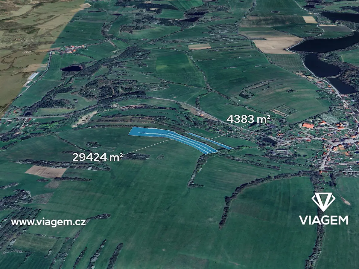 Prodej pozemku 5634 m², Jistebnice · okres Tábor