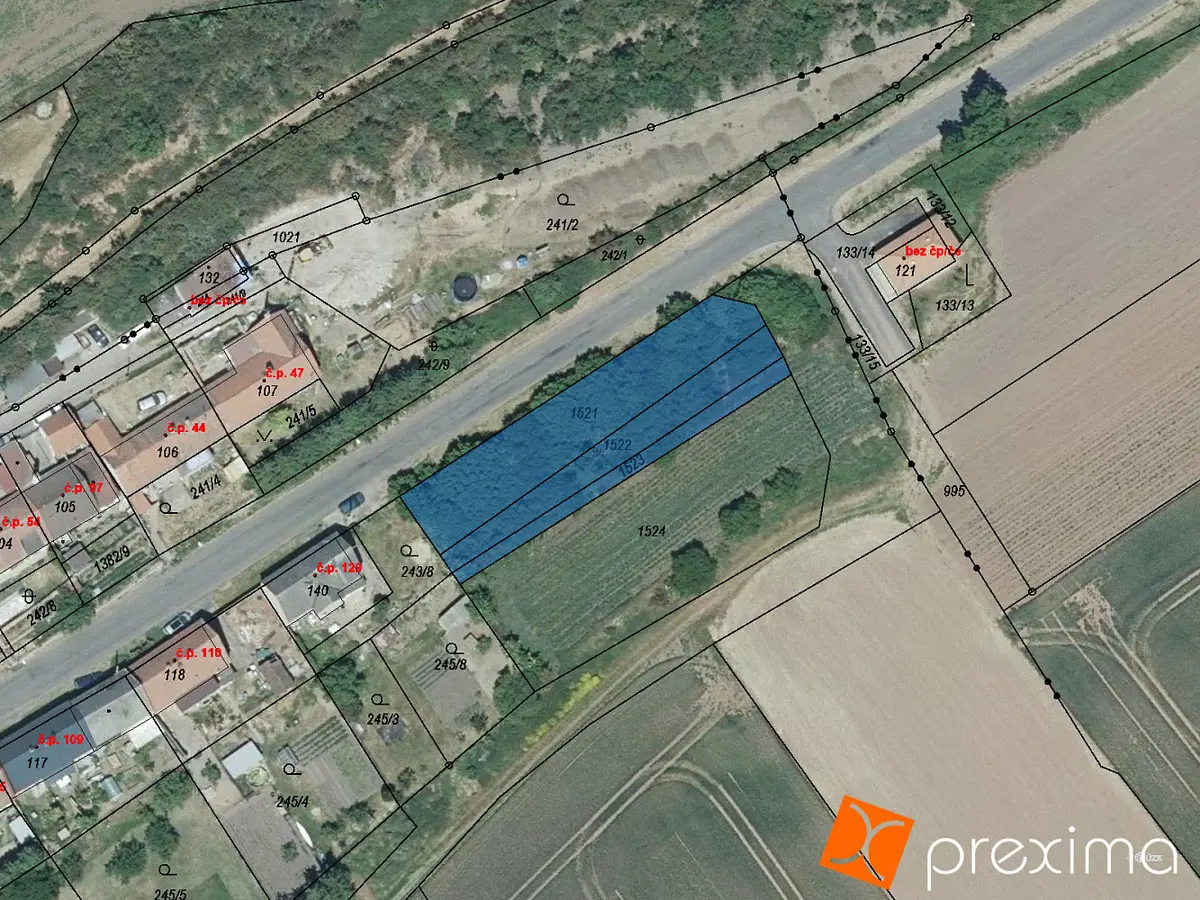 Prodej pozemku 631 m², Libořice · okres Louny