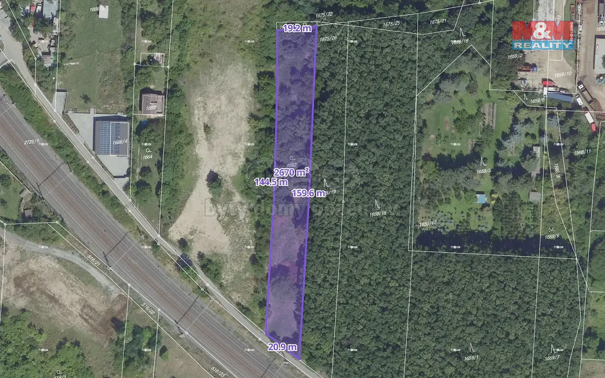 Prodej pozemku 2670 m², Praha 10 - Hostivař