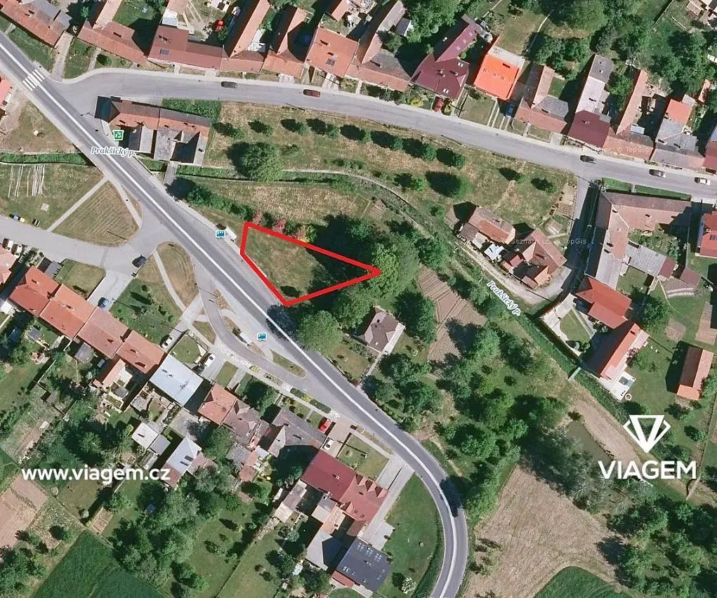 Prodej pozemku 185 m², Prakšice · okres Uherské Hradiště
