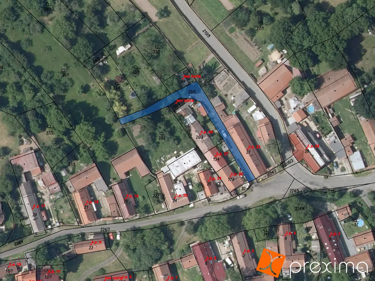 Prodej pozemku 54 m², Kbel · okres Kolín