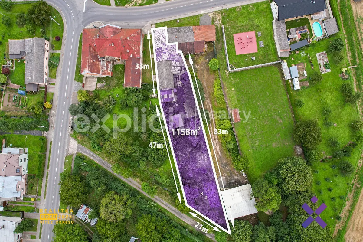 Prodej pozemku 158 m², Zahnašovice · okres Kroměříž