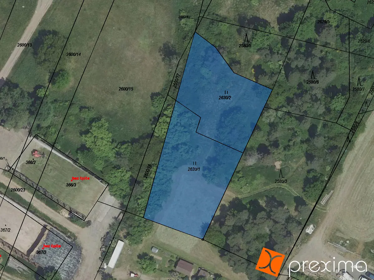 Prodej pozemku 3192 m², Bukovany · okres Benešov
