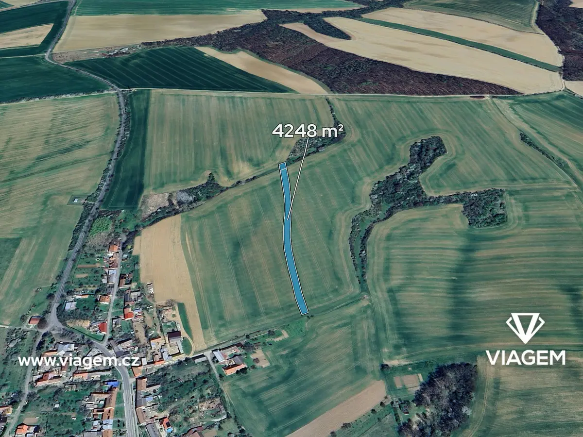 Prodej pozemku 1416 m², Zborovice · okres Kroměříž