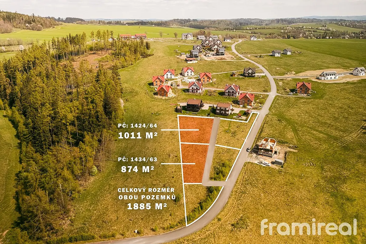 Prodej pozemku 985 m², Václavov u Bruntálu - Horní Václavov · okres Bruntál