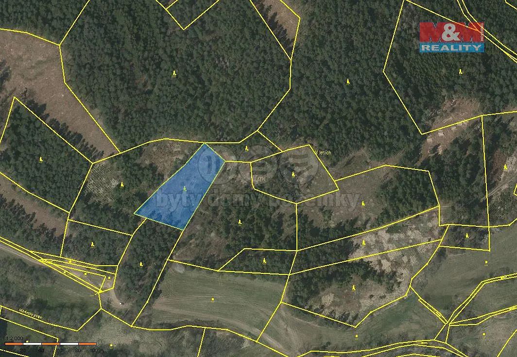 Prodej pozemku 4046 m², Přechovice · okres Strakonice
