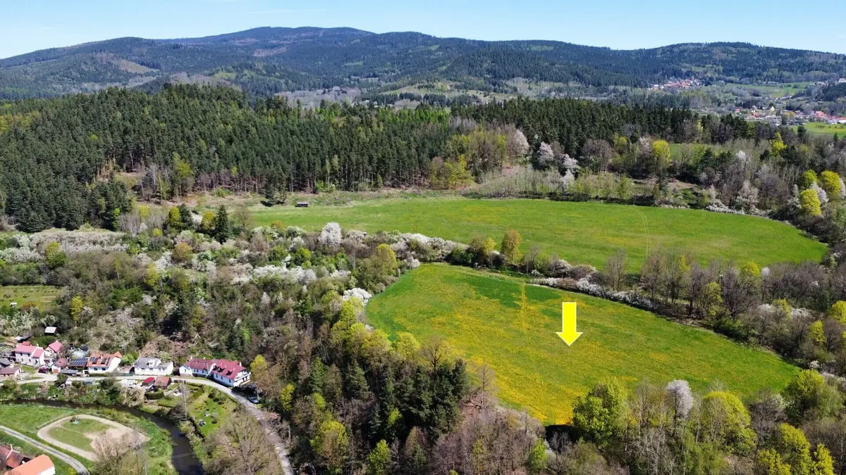 Prodej pozemku 15428 m², Kájov - Staré Dobrkovice · okres Český Krumlov