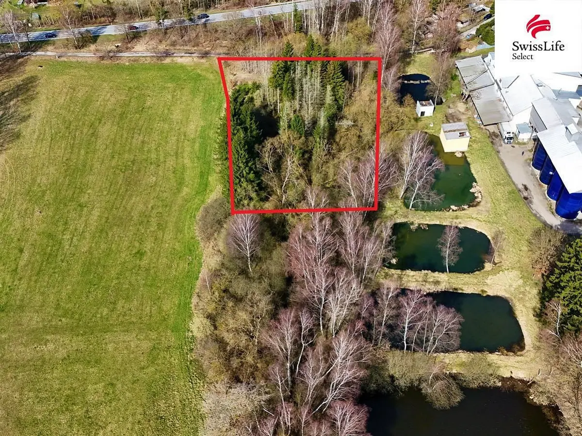 Prodej pozemku 4442 m², Rodvínov · okres Jindřichův Hradec