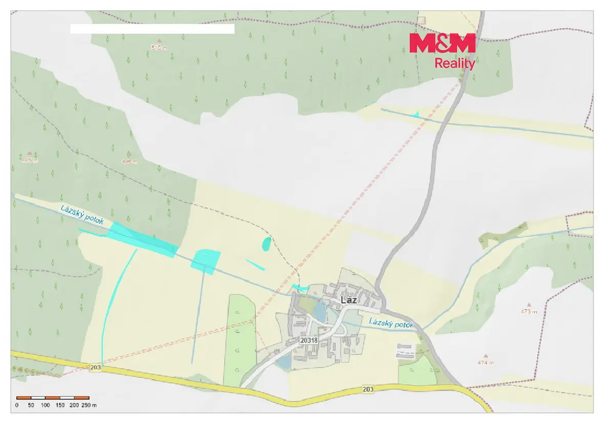 Prodej pozemku 19794 m², Kladruby - Láz · okres Tachov