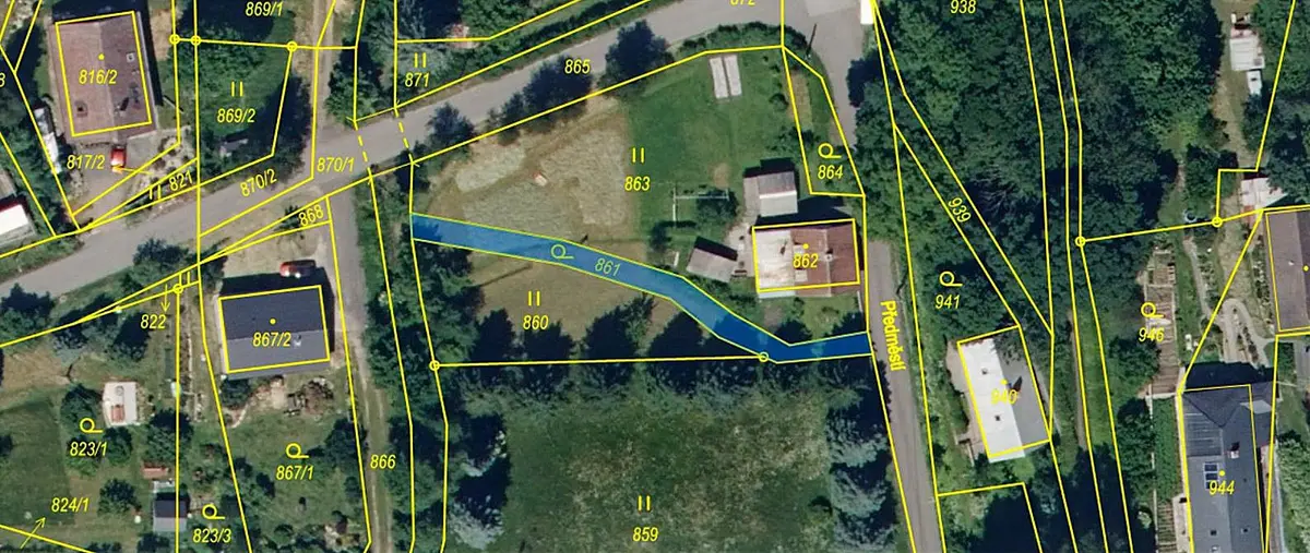 Prodej pozemku 7008 m², Český Dub · okres Liberec