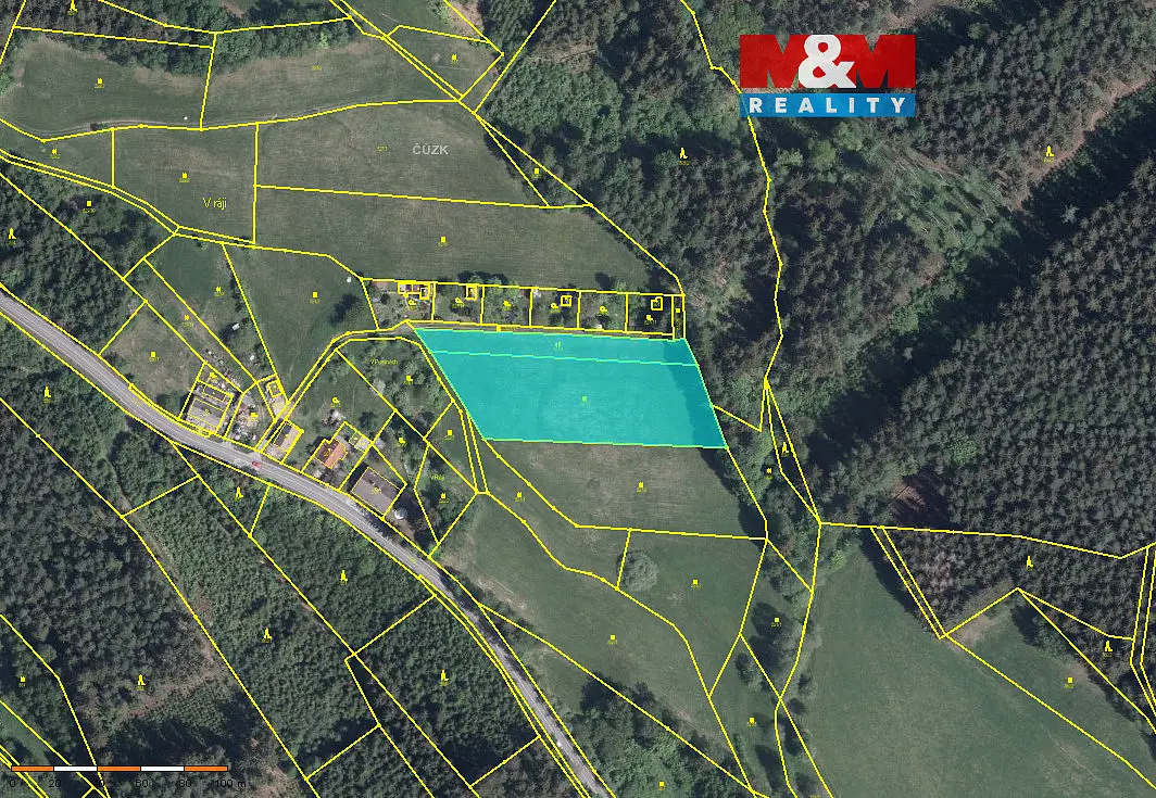 Prodej pozemku 804 m², Horní Kostelec · Červený Kostelec