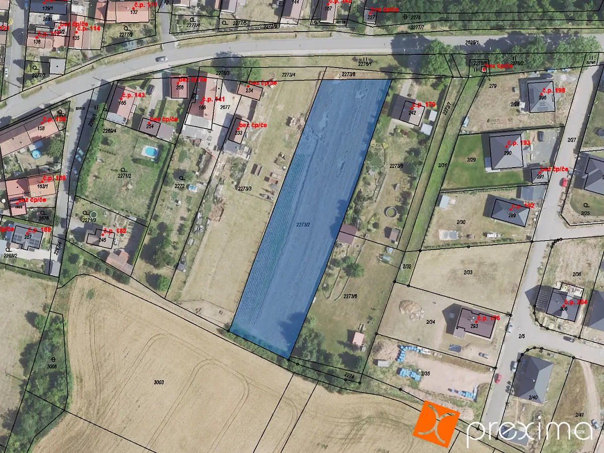 Prodej pozemku 212 m², Nesuchyně · okres Rakovník