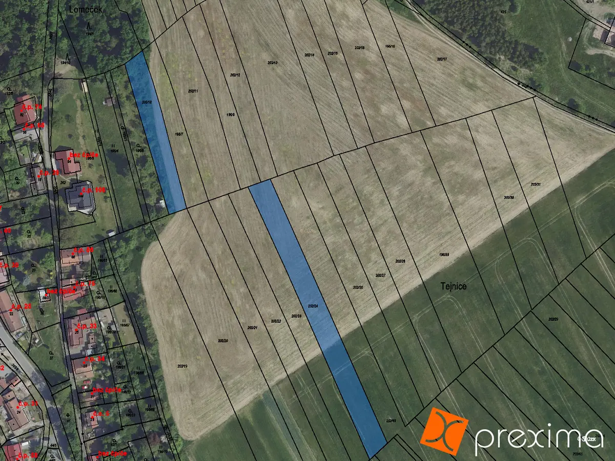 Prodej pozemku 891 m², Církvice · okres Kolín