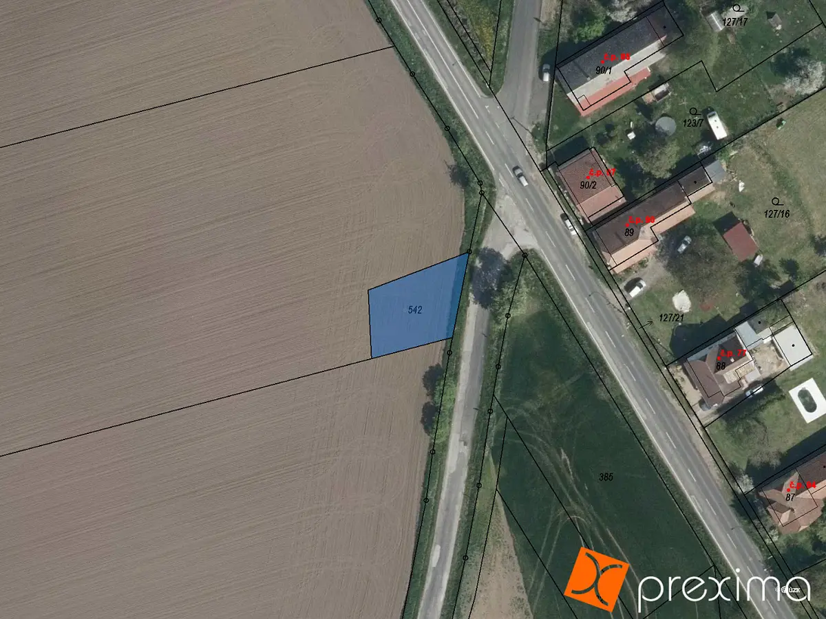 Prodej pozemku 40 m², Smidary · okres Hradec Králové
