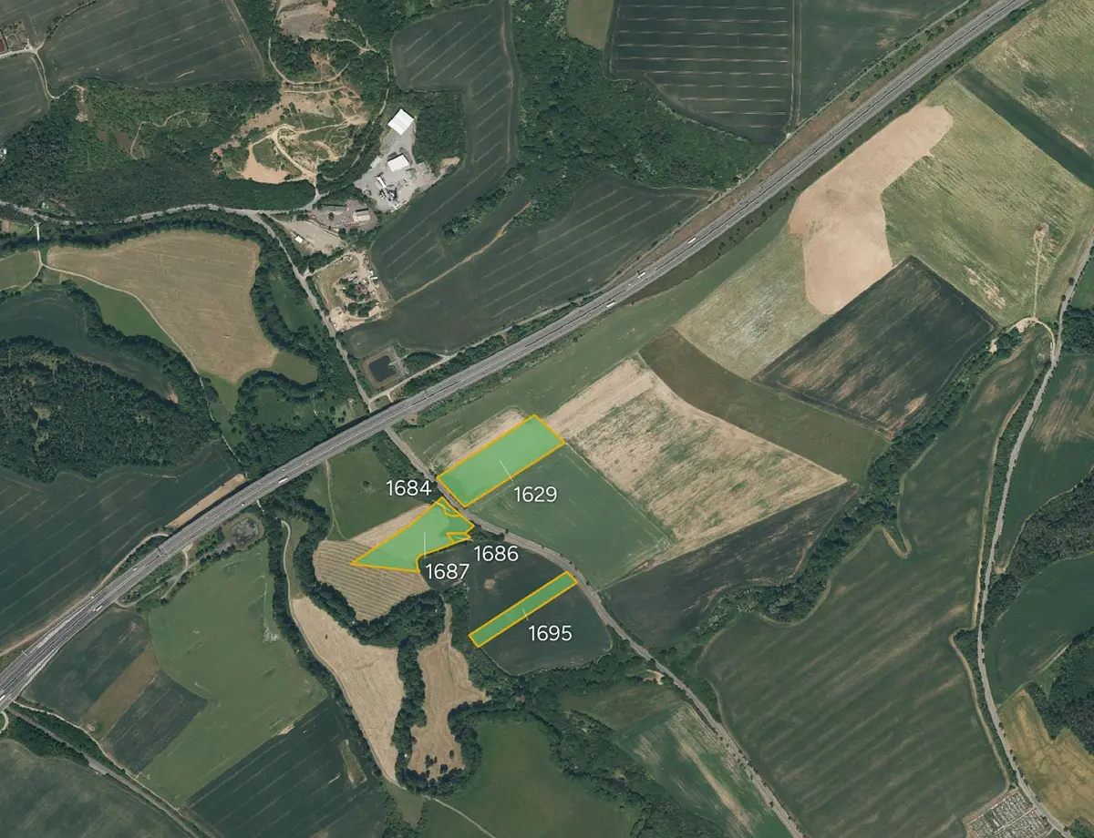 Prodej pozemku 33310 m², Heydukova · Starý Plzenec