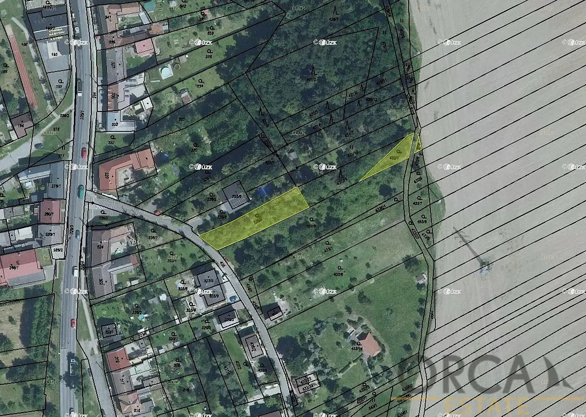 Prodej pozemku 112 m², Krčmaň · okres Olomouc