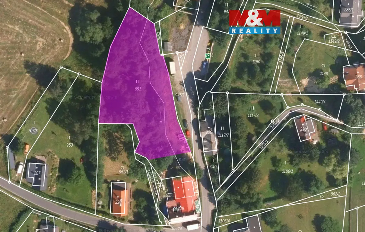 Prodej pozemku 304 m², Mařenice - Dolní Světlá · okres Česká Lípa