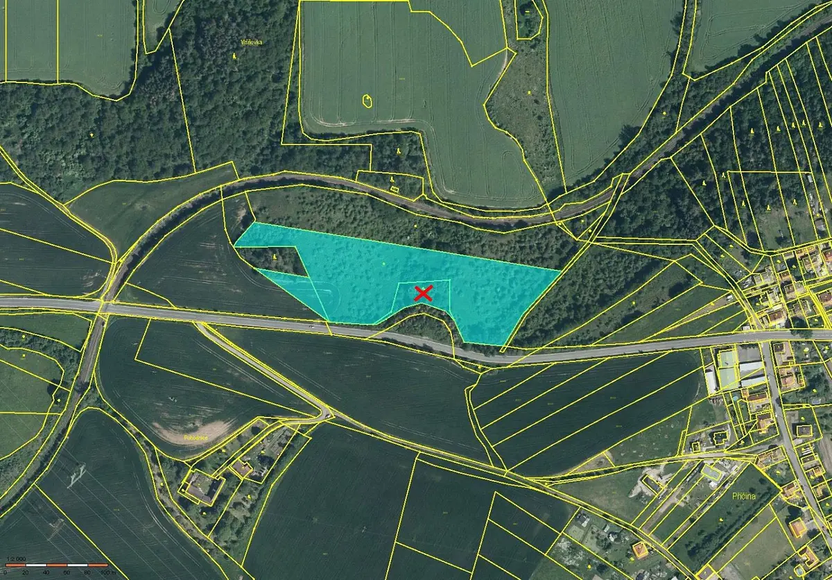 Prodej pozemku 20542 m², Petrovice · okres Rakovník